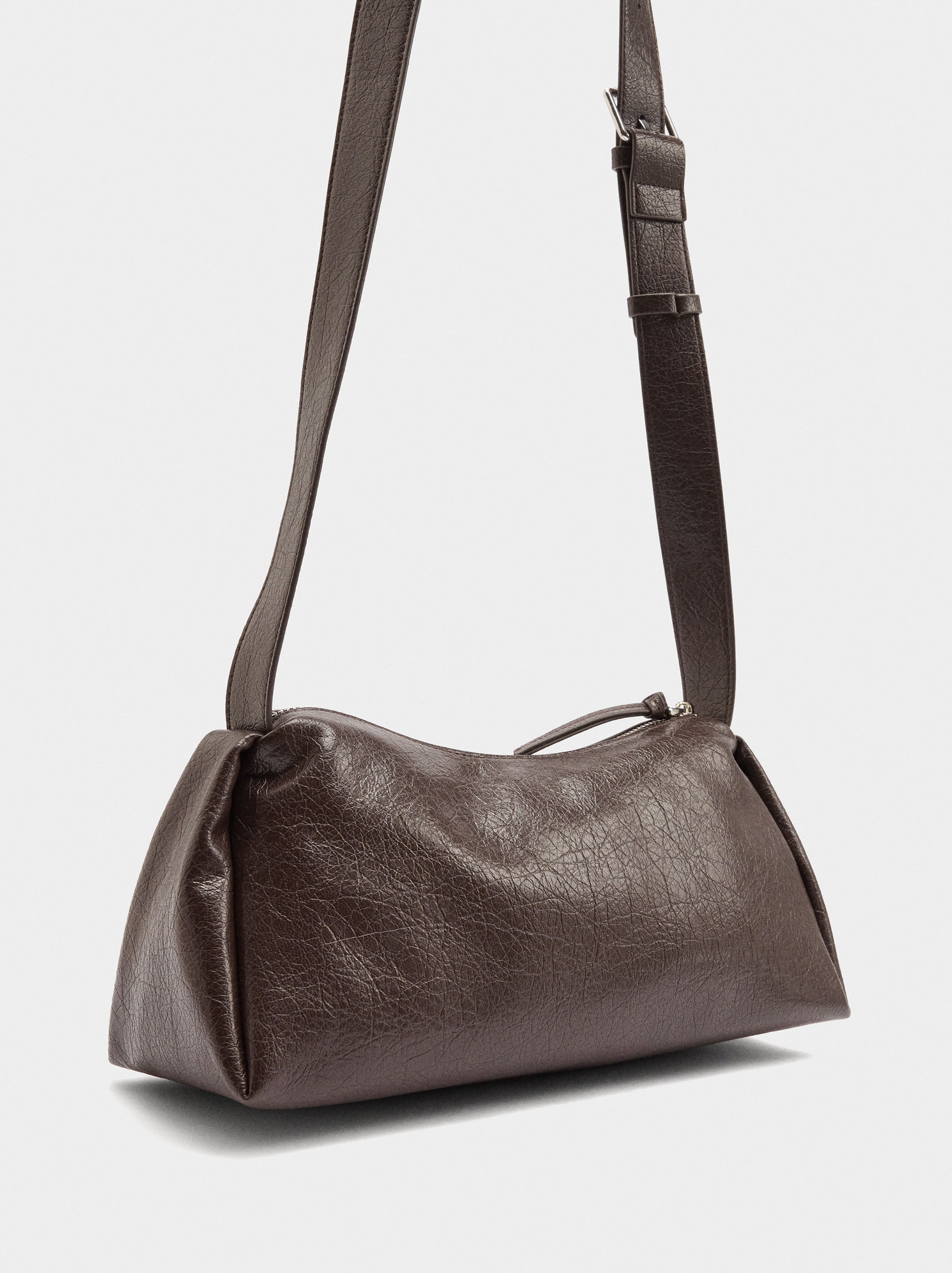 Bolso Bandolera Efecto Craquelado