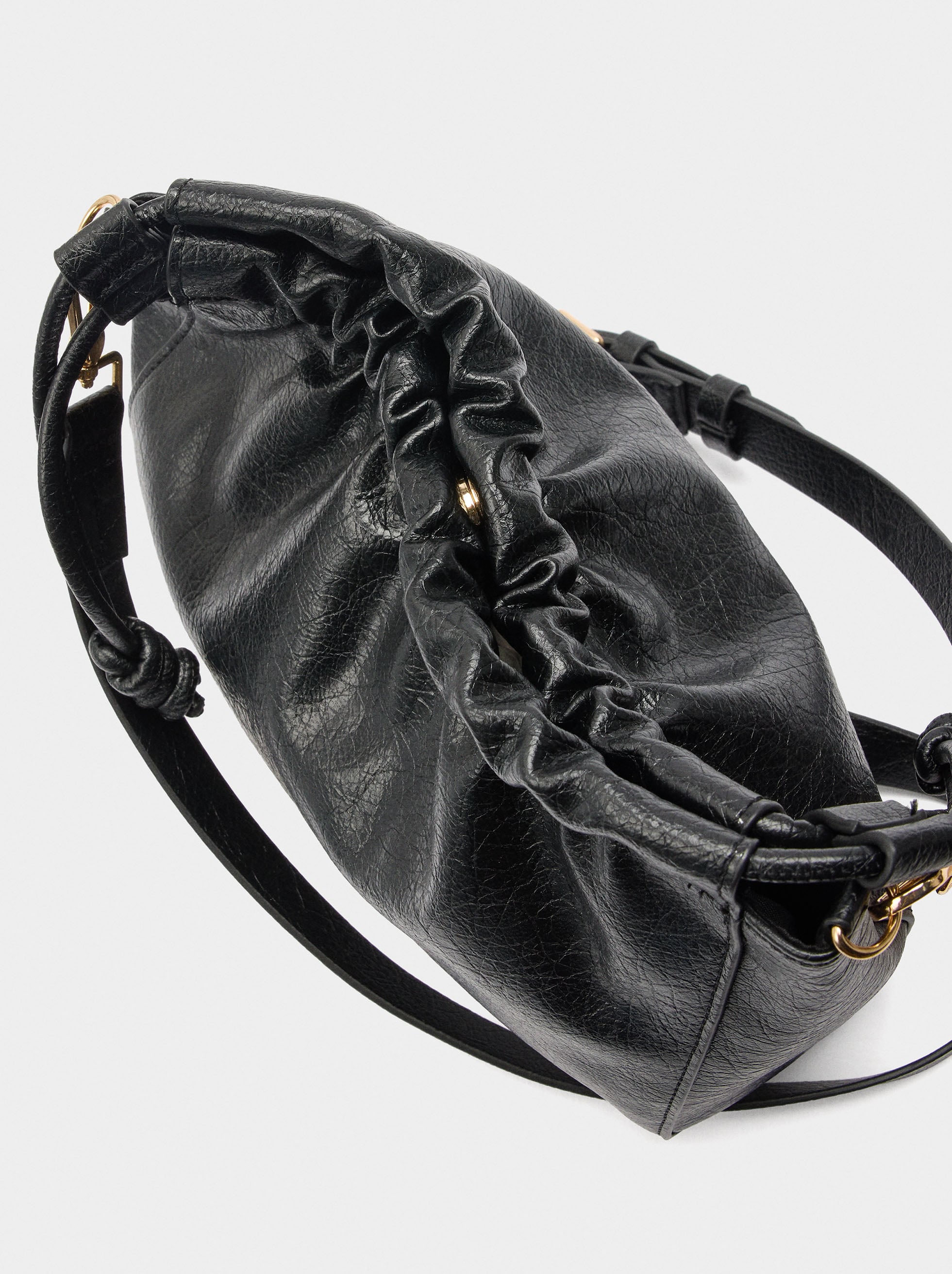 Bolso Bandolera Con Fruncido