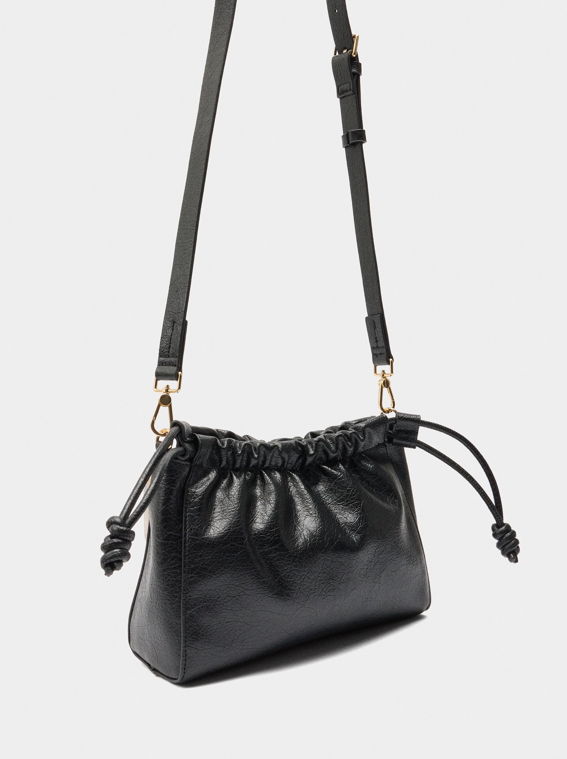 Bolso Bandolera Con Fruncido