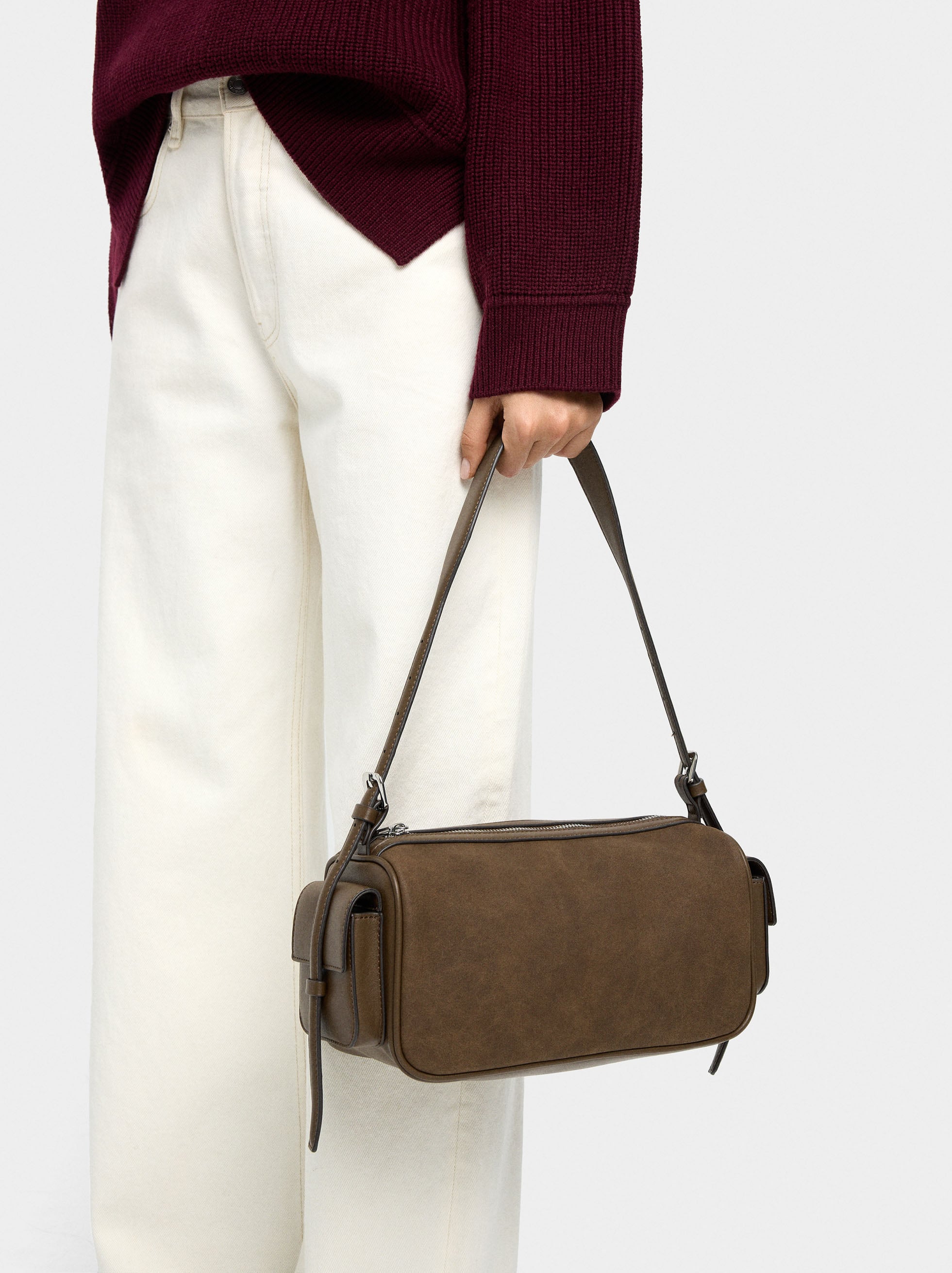 Bolso De Hombro Rectangular
