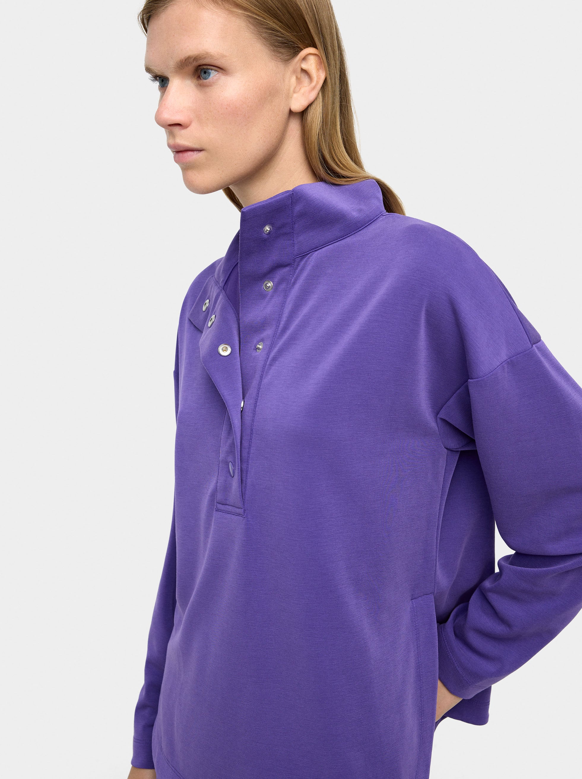 Sudadera Con Botones Tacto Suave