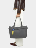 Bolso Shopper Con Cinturón Y Colgante
