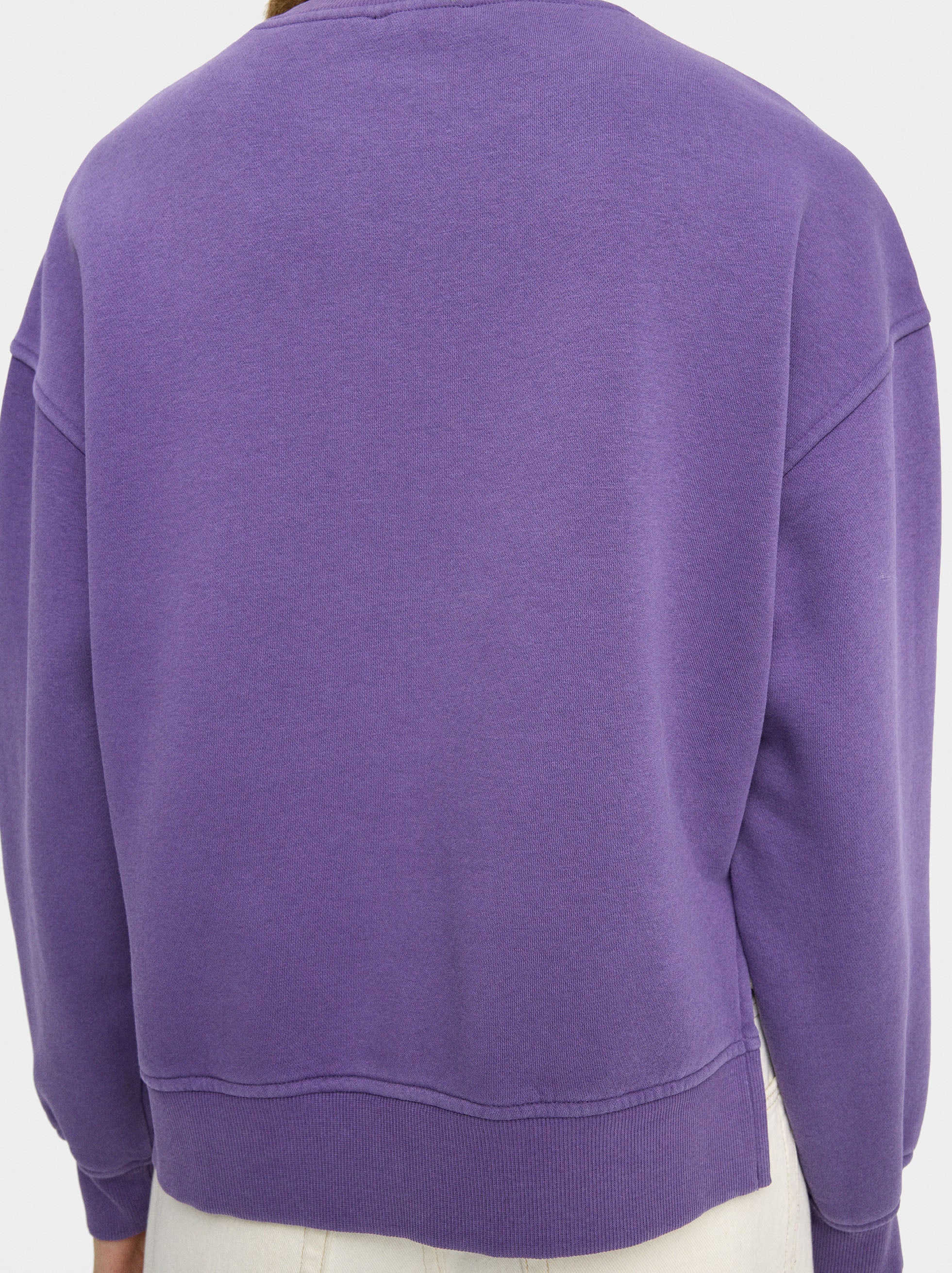 Sudadera De Algodón Con Bordado
