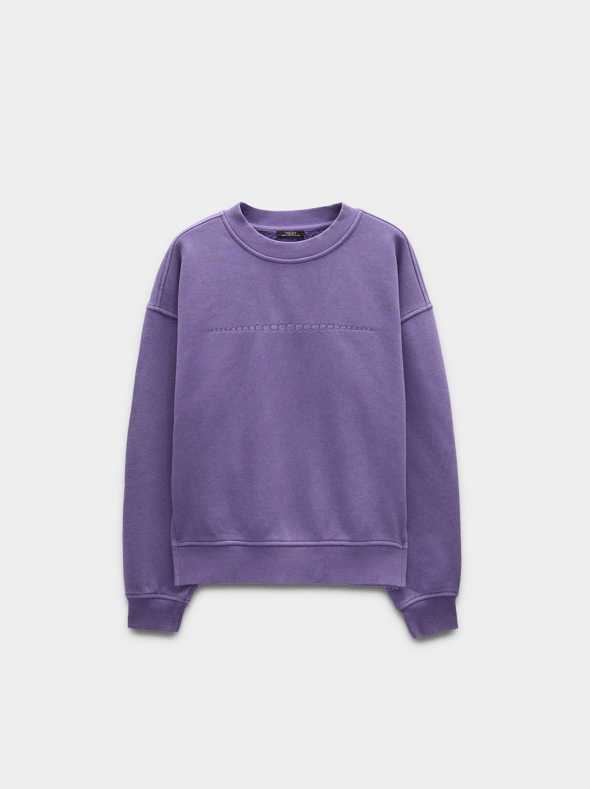 Sudadera De Algodón Con Bordado