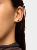 Pendientes Corazón Bicolor - Plata De Ley 925