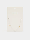 Collar Con Corazones Bicolor - Plata De Ley 925