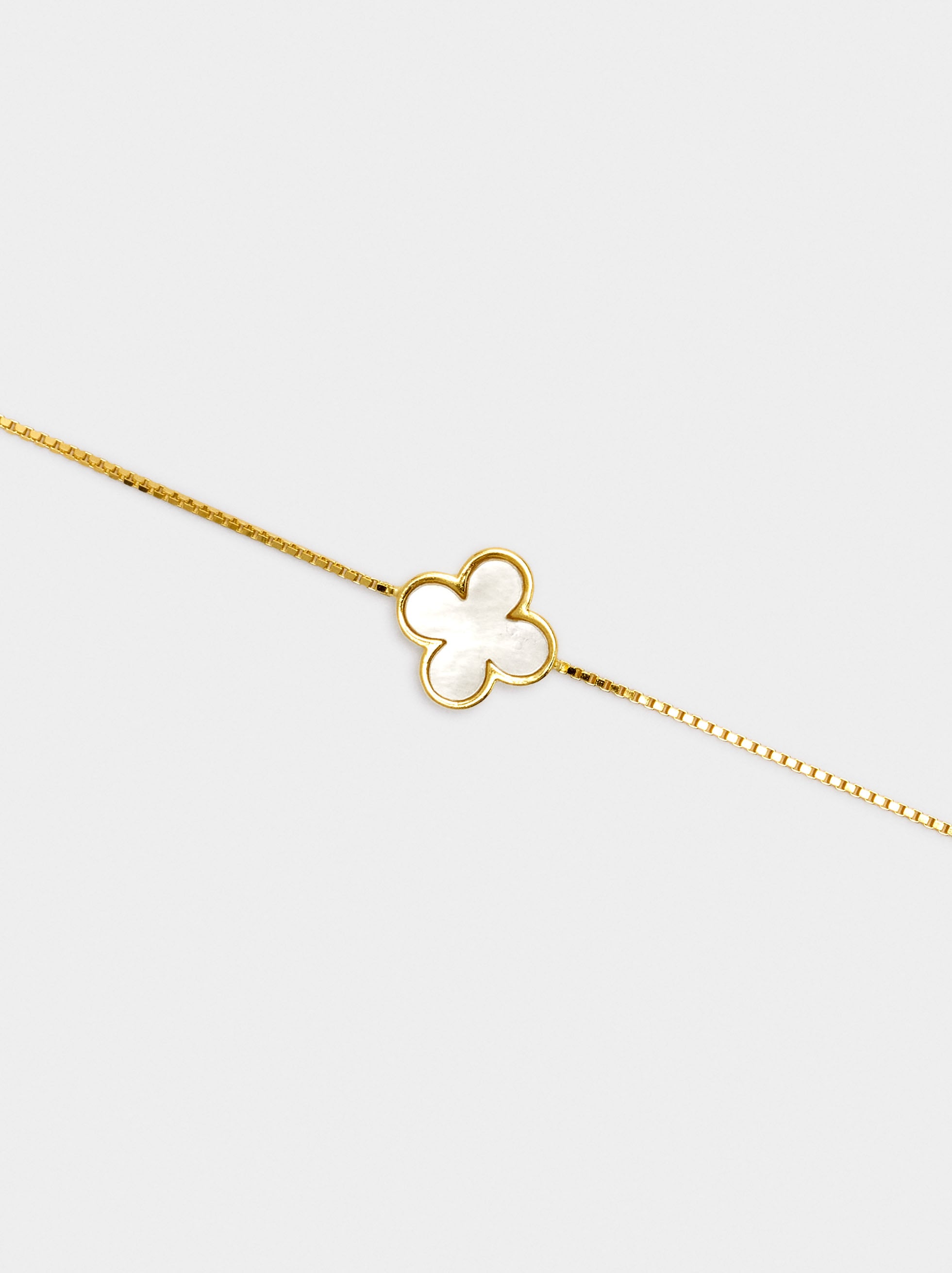 Pulsera Colgante Trébol - Plata De Ley 925
