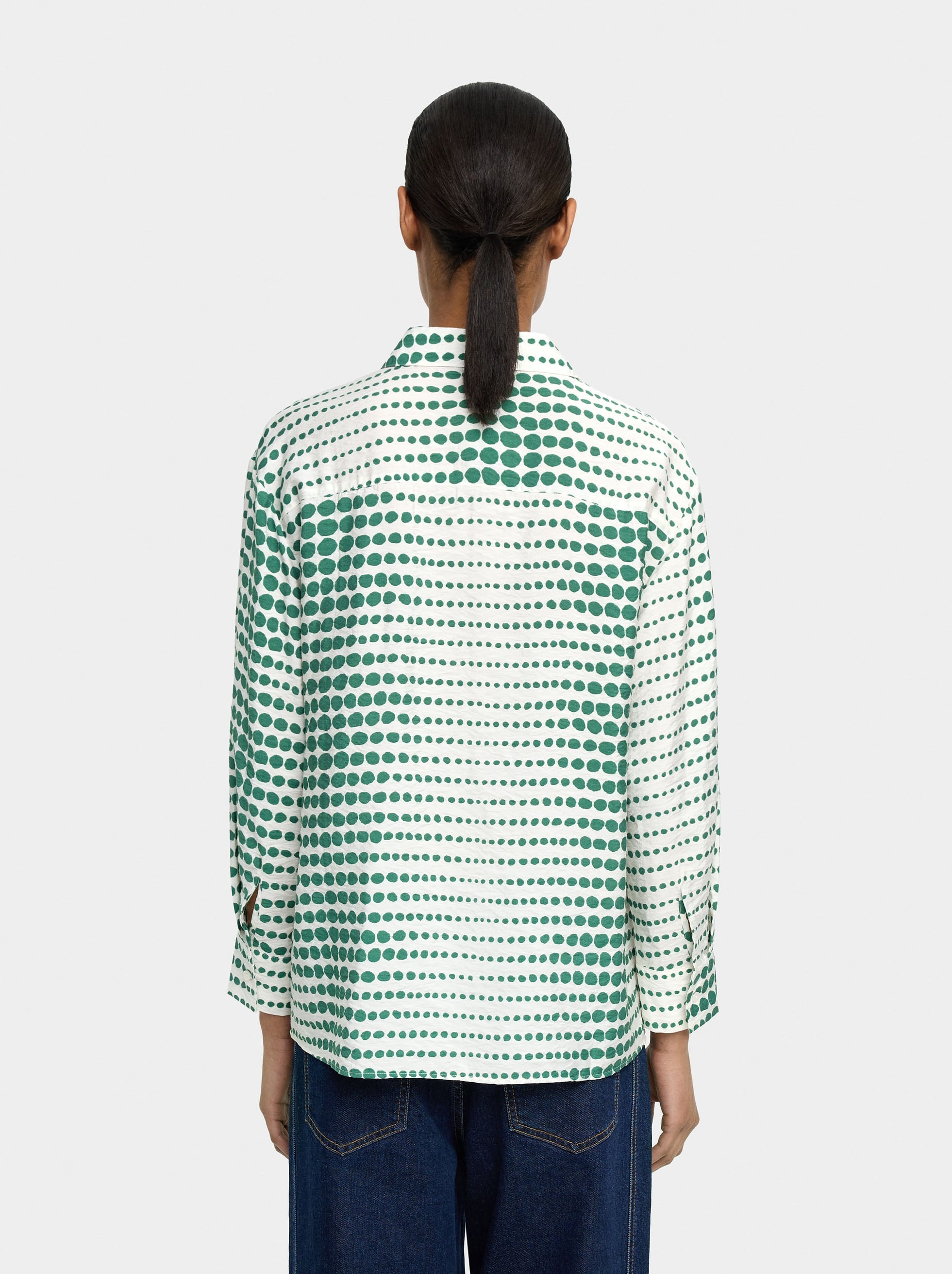 Camisa Fluida Con Estampado