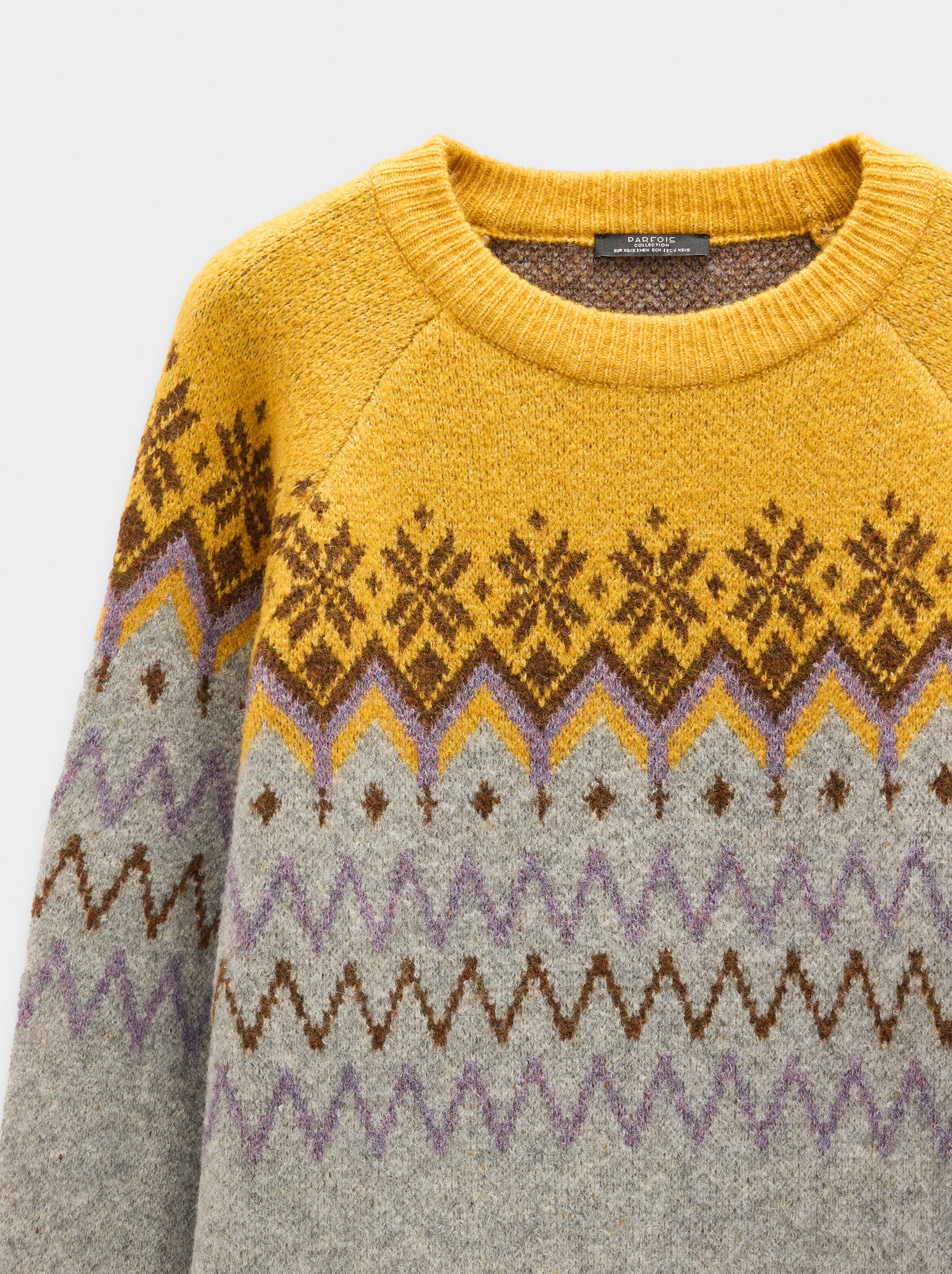Jersey De Punto Con Jacquard