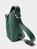 Bolso Bombonera Con Detalles De Piel