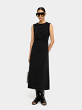 Vestido Midi Con Drapeado