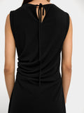 Vestido Midi Con Drapeado