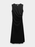 Vestido Midi Con Drapeado