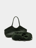 Bolso Shopper De Piel Trenzada