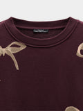 Sudadera Con Estampado De Lazos