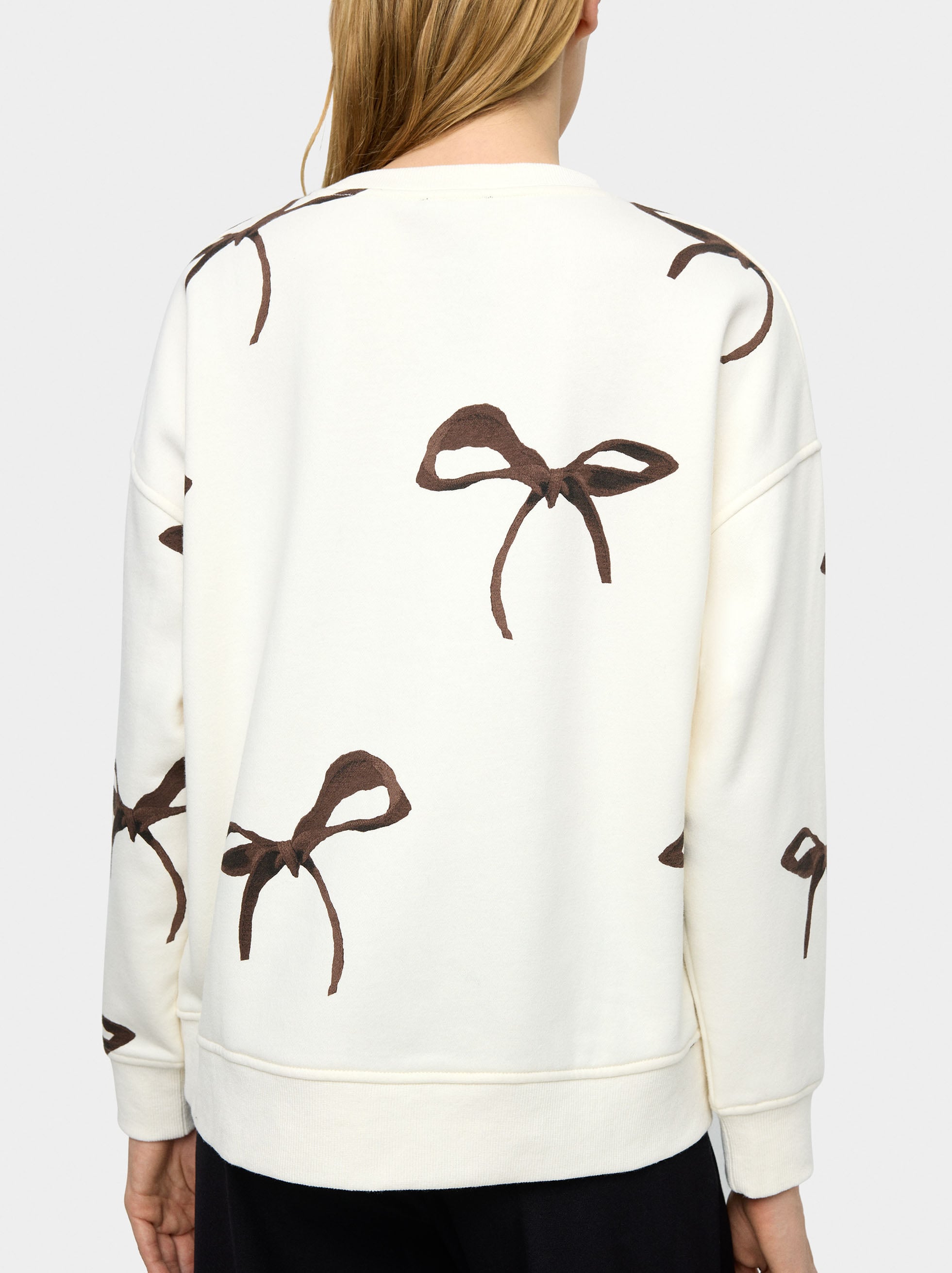 Sudadera Con Estampado De Lazos