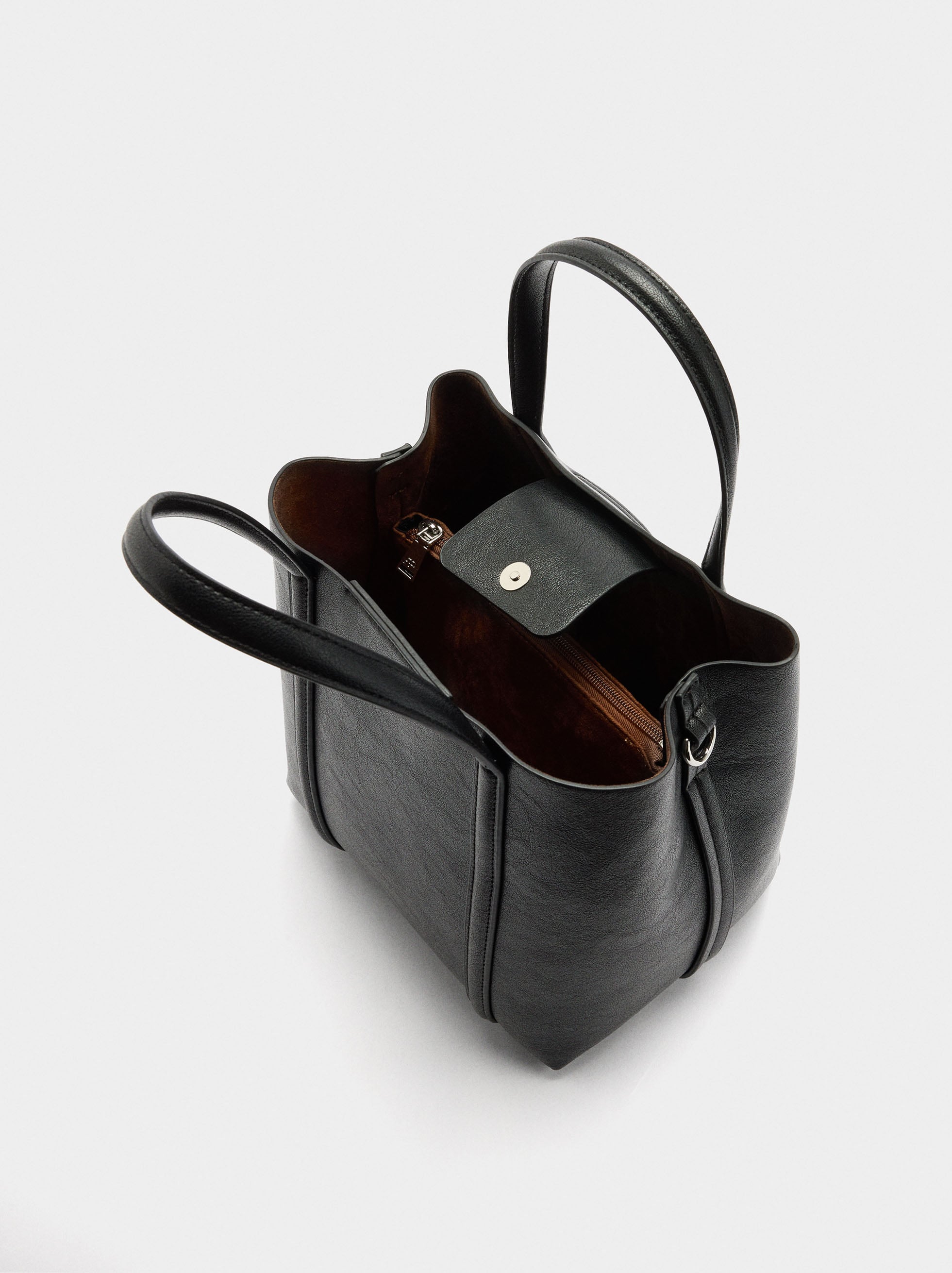 Bolso Tote Con Bandolera M