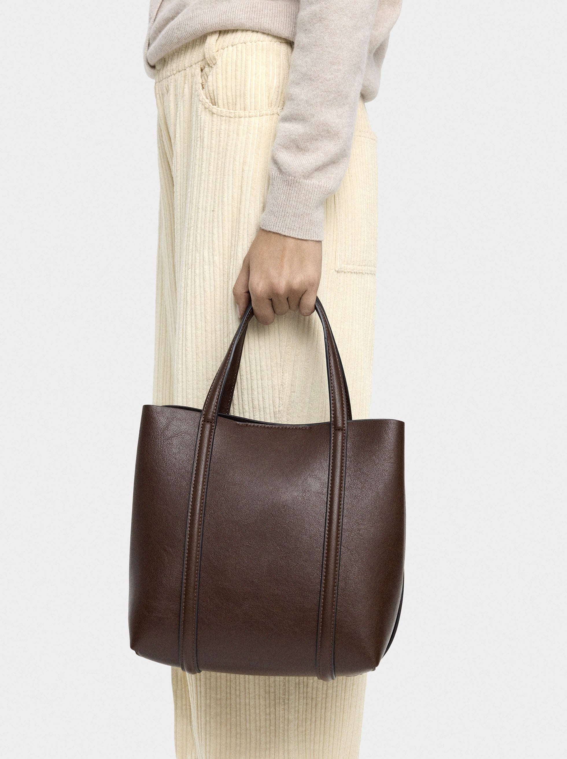 Bolso Tote Con Bandolera M