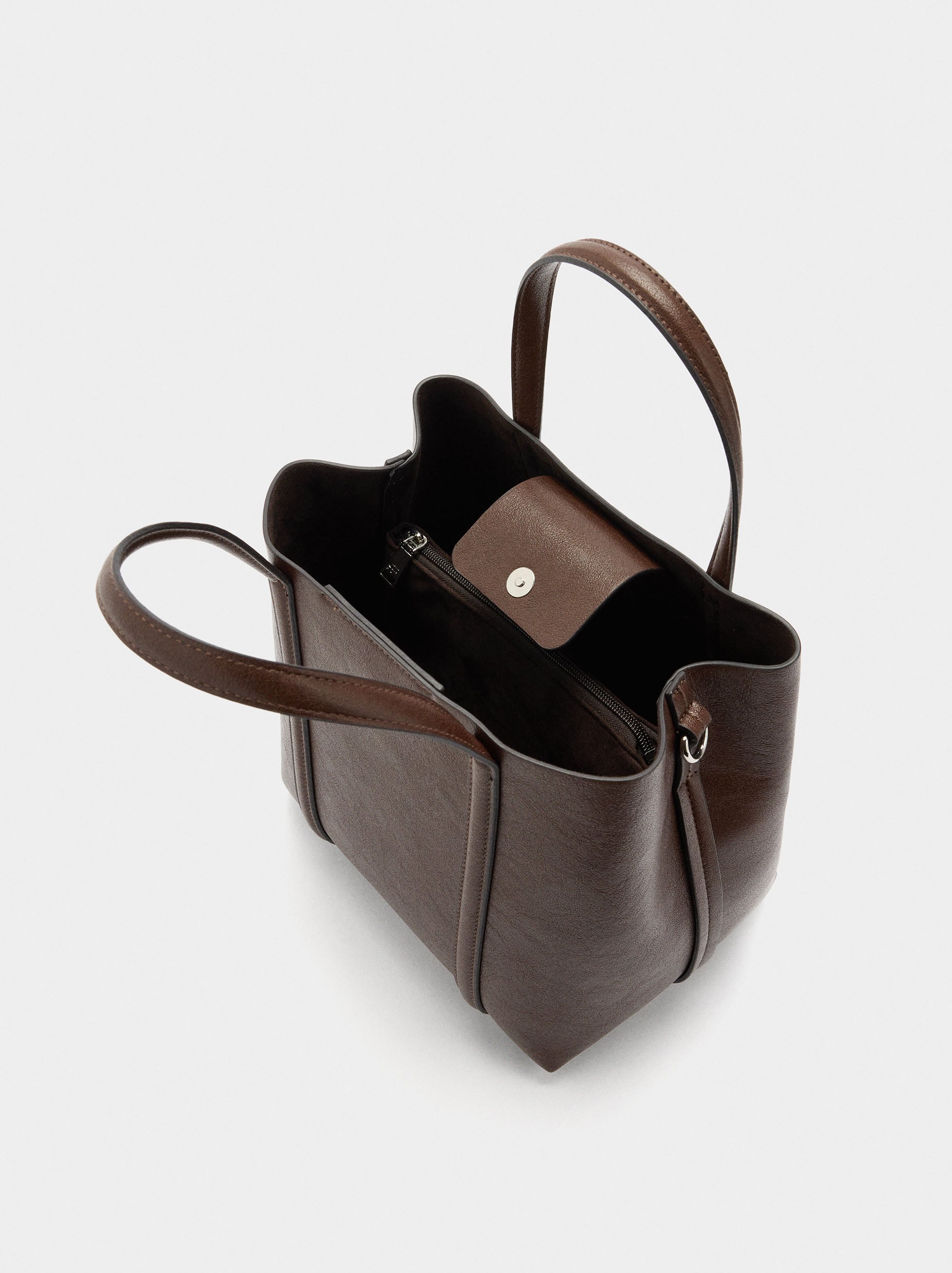 Bolso Tote Con Bandolera M