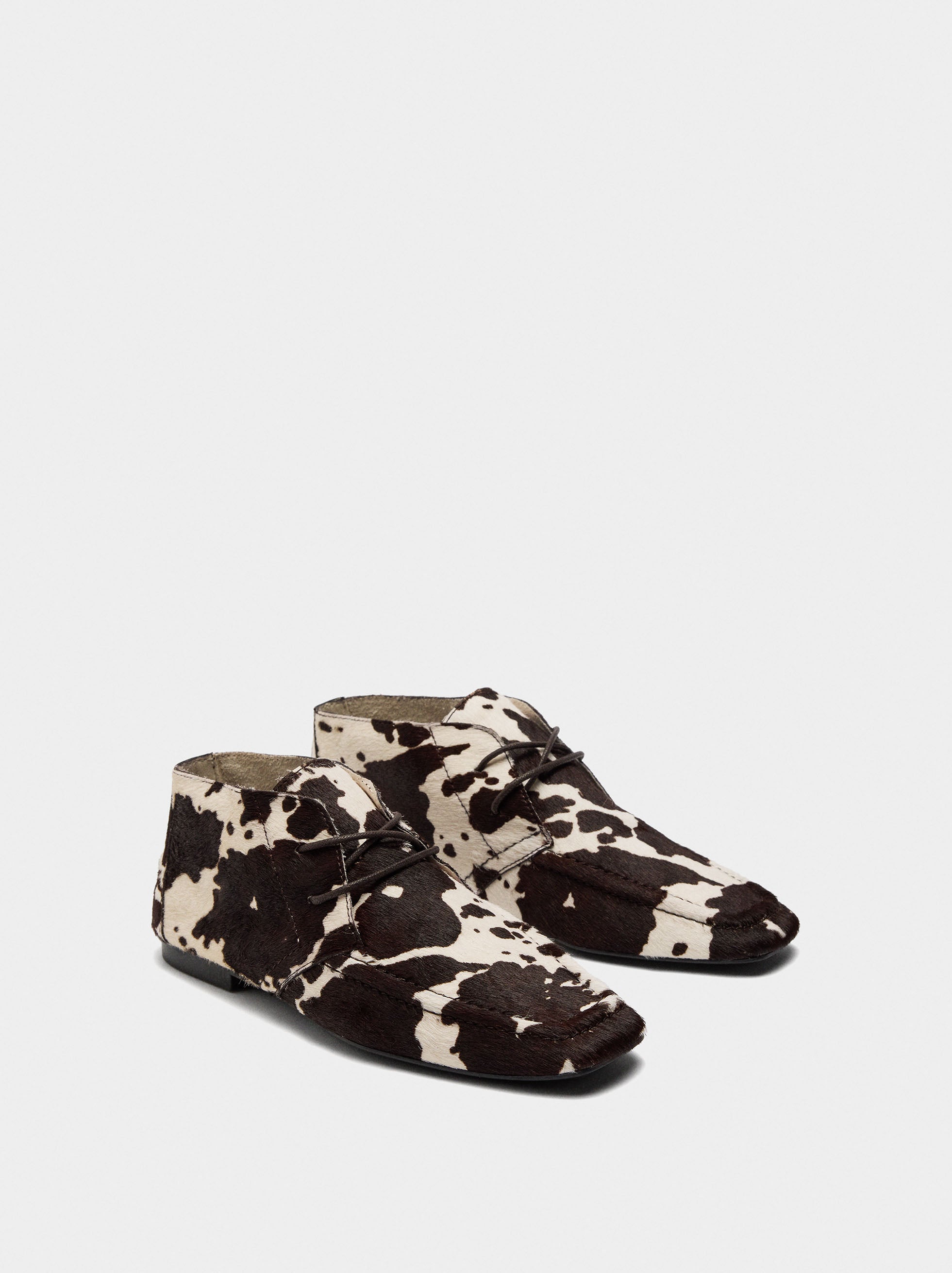 Botines Rasos De Piel