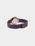 Reloj Malla Metálica De Acero Con Charm