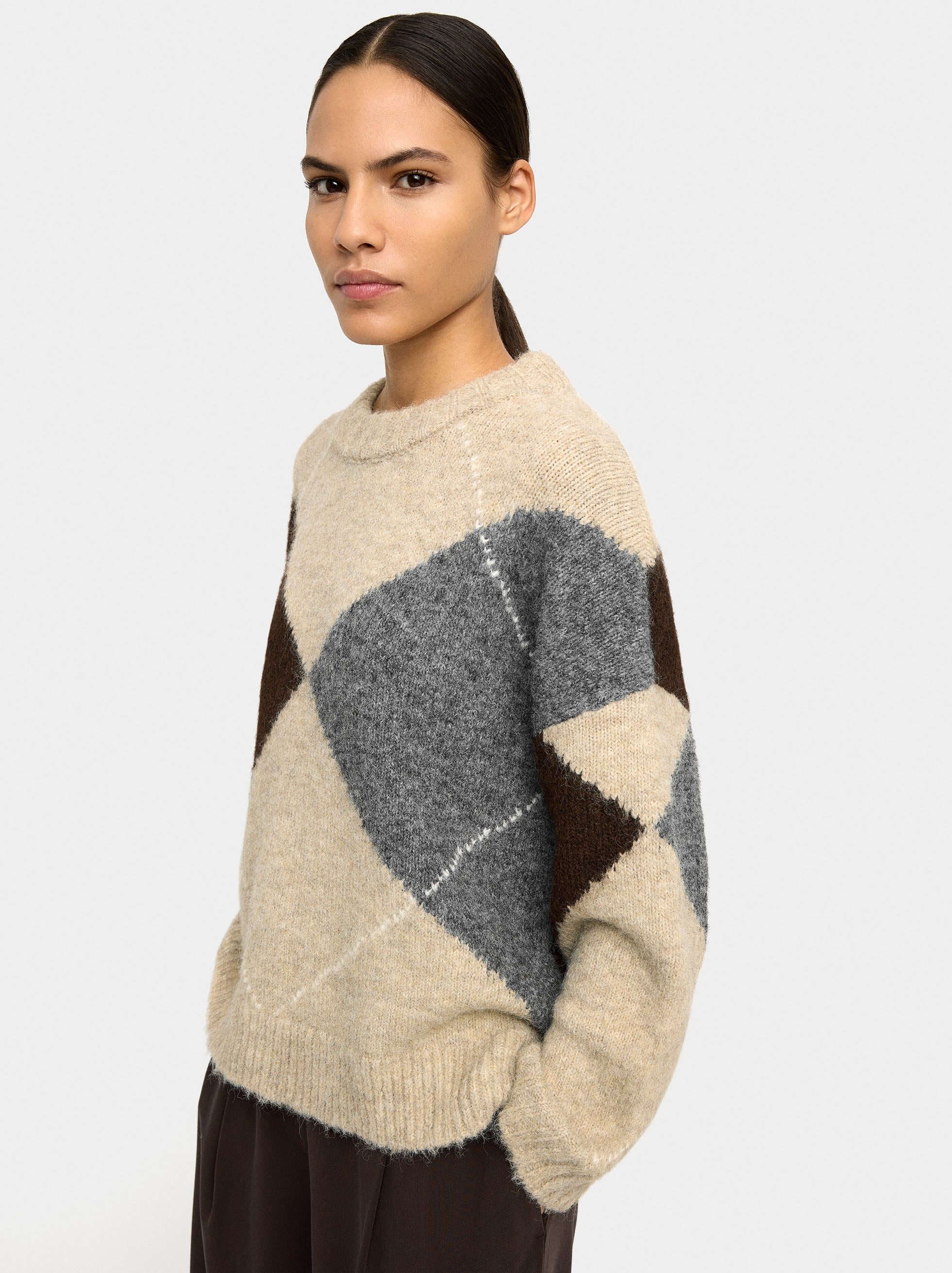 Jersey De Punto Jacquard