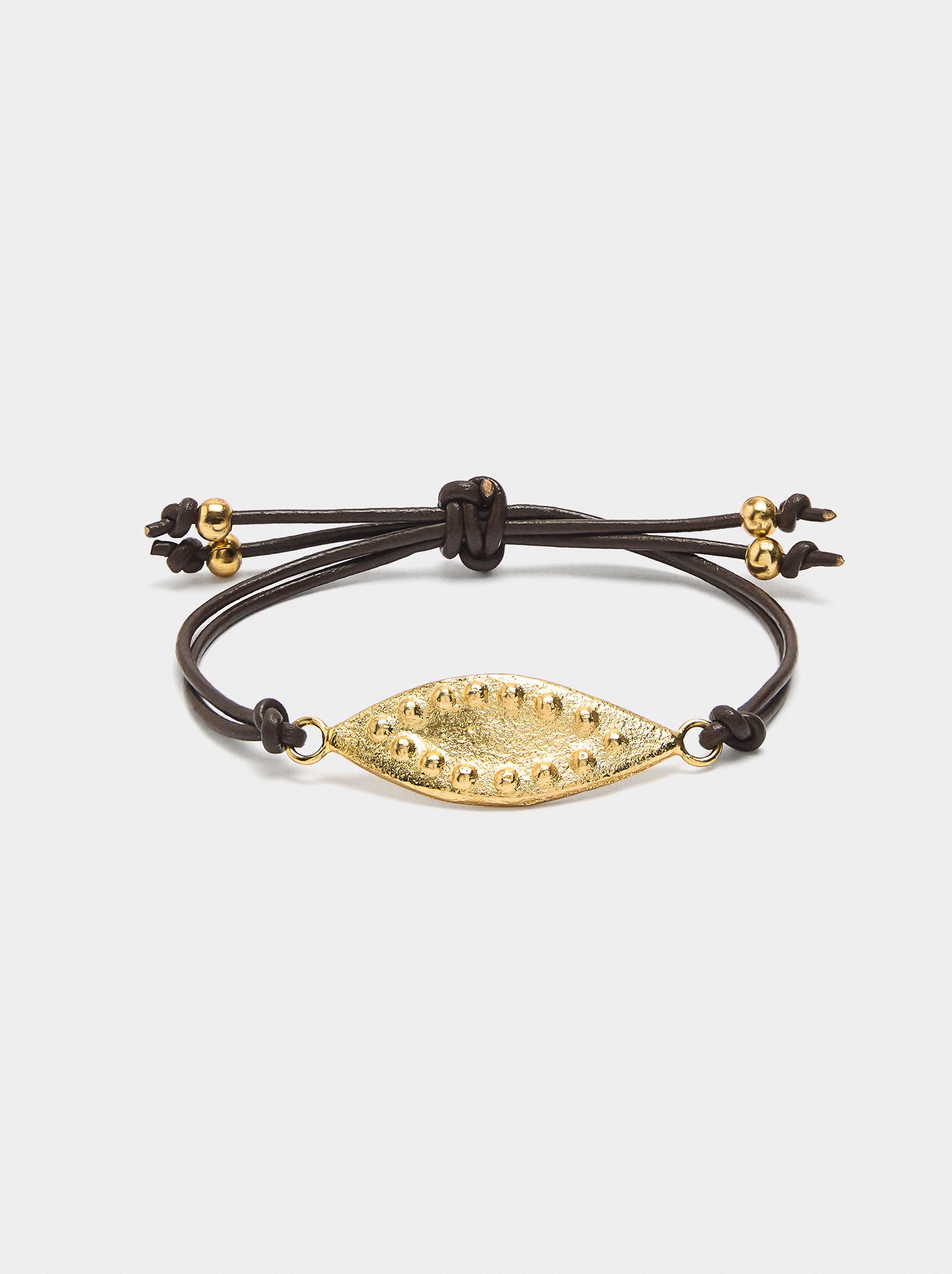 Set De Pulseras Cordón De Piel