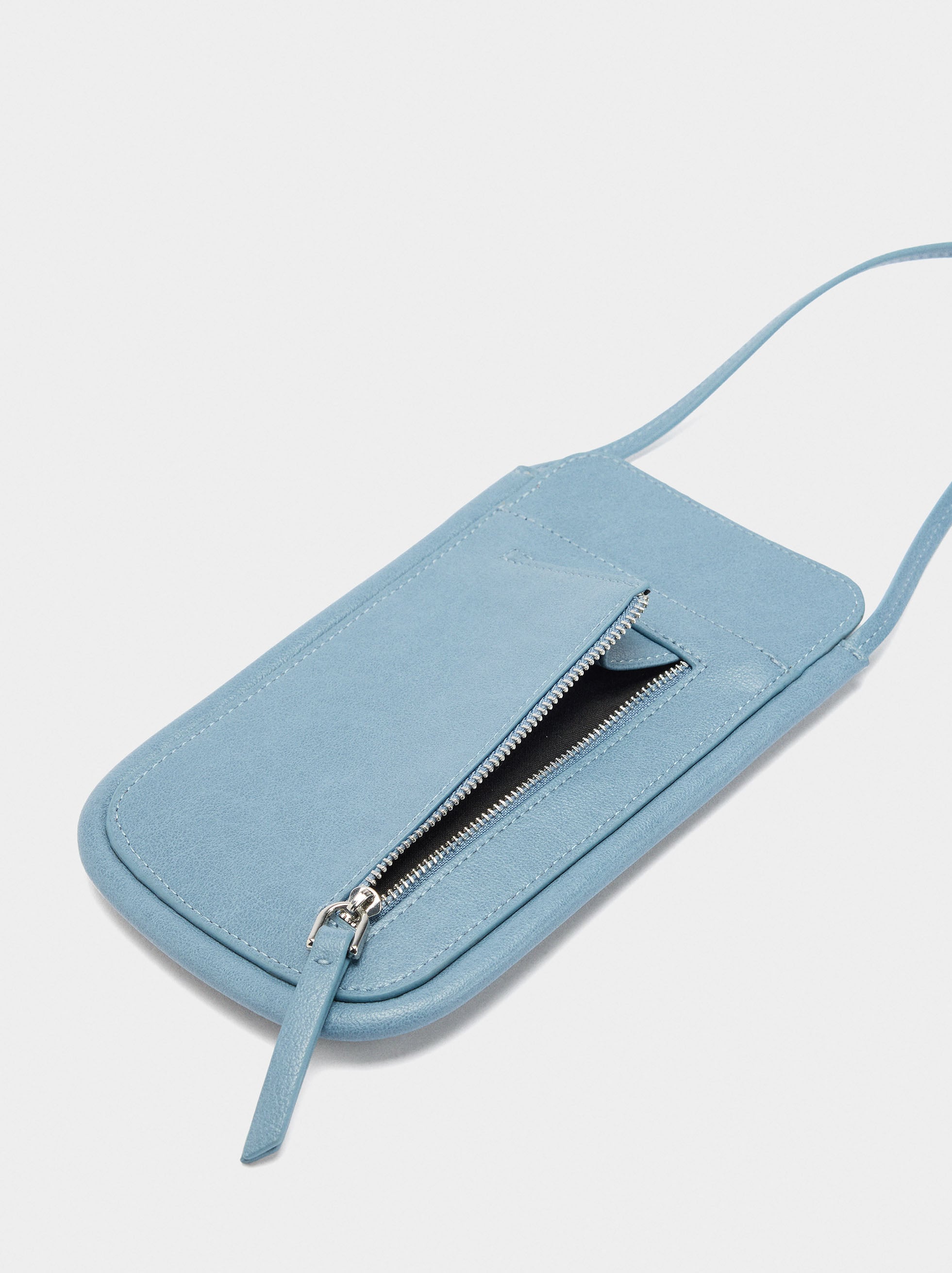 Bolsa Para Móvil Con Detalles De Piel
