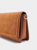 Bolso Bandolera Con Solapa Y Detalles De Piel