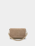 Bolso Bandolera Con Solapa Y Detalles De Piel