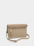 Bolso Bandolera Con Solapa Y Detalles De Piel