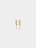 Pendientes Ear Jacket Con Estrellas - Acero Inoxidable