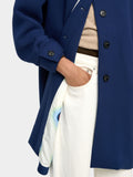Abrigo De Textura Suave Con Forro