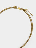 Collar Doble Con Medalla - Acero Inoxidable