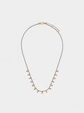 Collar Bicolor Con Lágrimas - Acero Inoxidable