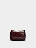 Bolso De Hombro Con Bordes Efecto Pelo