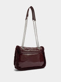 Bolso De Hombro Con Bordes Efecto Pelo