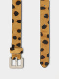 Cinturón De Piel Con Estampado Animal