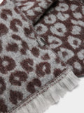 Bufanda Estampado Animal Con Flecos