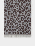 Bufanda Estampado Animal Con Flecos
