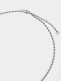 Collar Bicolor Con Colgante De Corazón - Acero Inoxidable