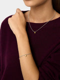 Collar Bicolor Con Colgante De Corazón - Acero Inoxidable