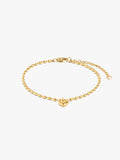 Pulsera Bicolor Colgante De Corazón - Acero Inoxidable