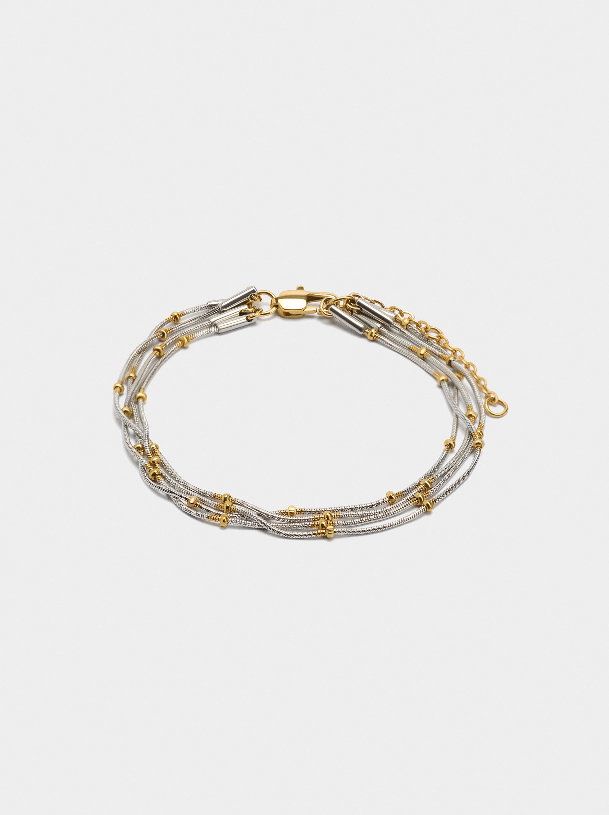 Pulsera Bicolor Múltiple - Acero Inoxidable