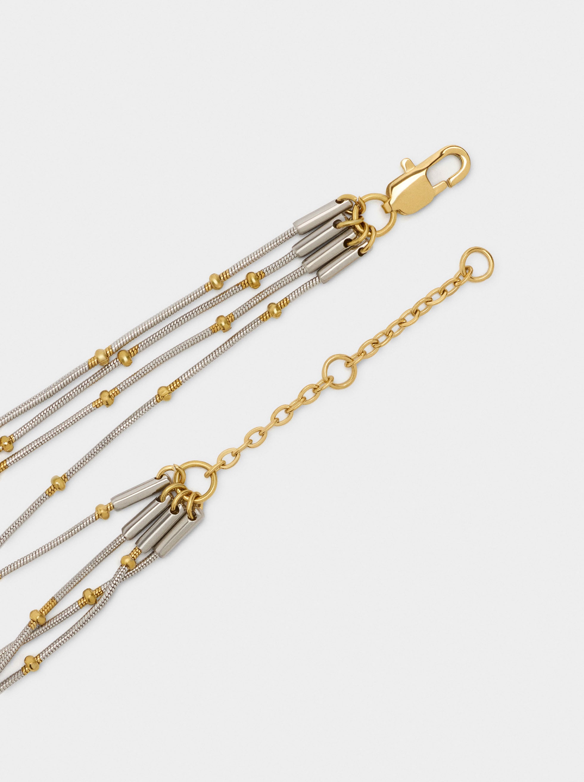 Pulsera Bicolor Múltiple - Acero Inoxidable