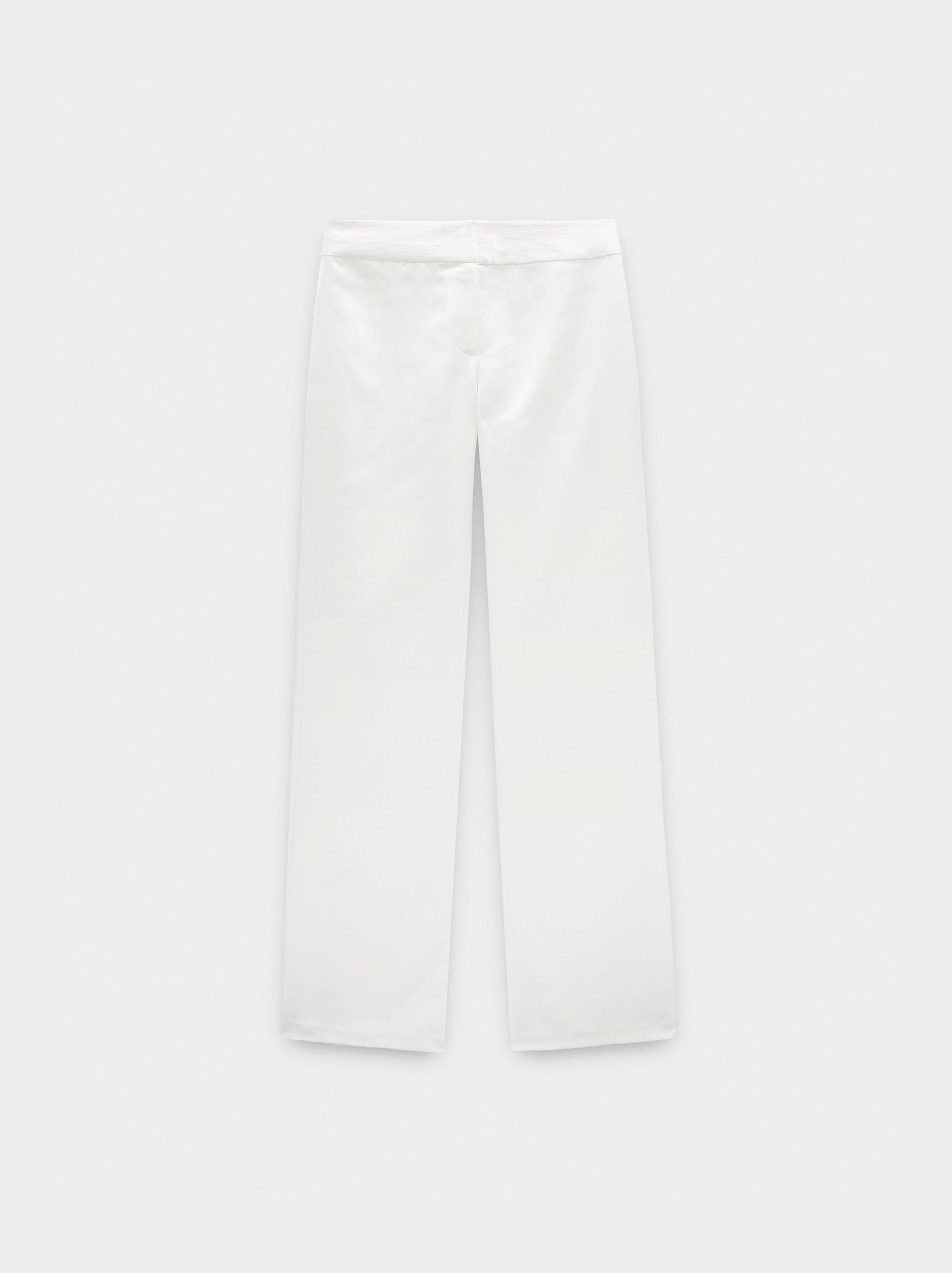 Pantalón Recto Cintura Media