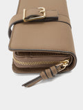 Cartera Lisa Con Hebilla