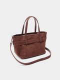 Bolso Tote Con Cinturón Y Colgante