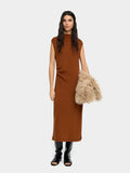 Vestido Midi Con Drapeado