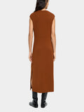 Vestido Midi Con Drapeado